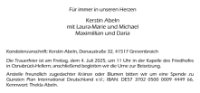 eine Anzeige